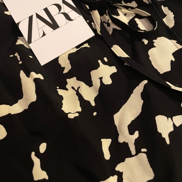 ZARA PRINTED MIDI SKIRT - Picture 4 of 5